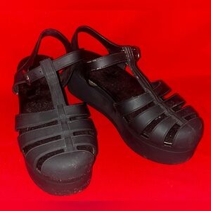 Jeffrey Campbell Ellie Fisherman Platforms, Free People, Strappy Sandals Shoes